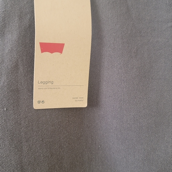 NWT Levi's Gray Denim Jean Leggings Skinny Leg Pants - Picture 4 of 5